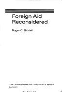 Cover of: Foreign aid reconsidered by Roger Riddell