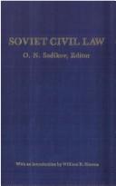 Cover of: Soviet civil law