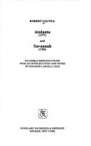 Cover of: Atalanta (1777) ; and, Savannah (1780): facsimile reproductions