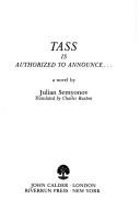 Cover of: TASS is authorized to announce -: a novel