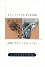 Cover of: The constitution and the New Deal