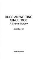 Cover of: Russian writing since 1953: a critical survey