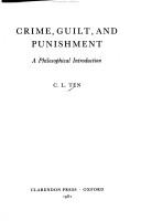 Cover of: Crime, guilt, and punishment: a philosophical introduction