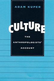 Cover of: Culture by Adam Kuper
