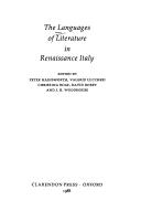Cover of: The Languages of literature in Renaissance Italy