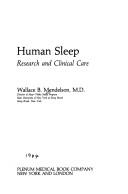 Cover of: Human sleep: researchand clinical care