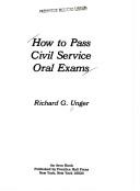 Cover of: How to pass civil service oral exams