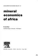 Cover of: Mineral economics of Africa