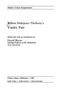Cover of: William Makepeace Thackeray's Vanity fair by edited and with an introduction by Harold Bloom.