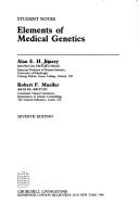 Cover of: Elements of medical genetics | Alan E. H. Emery