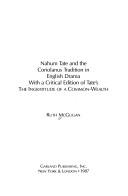 Cover of: Nahum Tate and the Coriolanus tradition in English drama with a critical edition of Tate's The ingratitude of a common-wealth