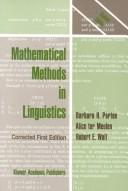 Cover of: Mathematical methods in linguistics by Barbara Hall Partee