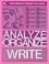 Cover of: Analyze, organize, write