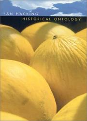 Cover of: Historical Ontology by Ian Hacking
