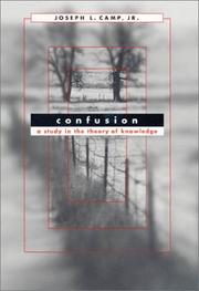 Cover of: Confusion: A Study in the Theory of Knowledge