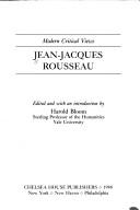 Cover of: Jean-Jacques Rousseau by edited and with an introduction by Harold Bloom.