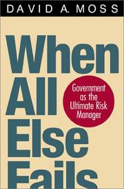Cover of: When All Else Fails by David A. Moss