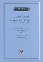 Cover of: Platonic Theology, Volume 2, Books V-VIII (The I Tatti Renaissance Library) by Marsilio Ficino