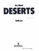 Cover of: Deserts