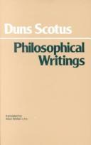 Philosophical writings by John Duns Scotus