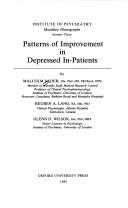 Cover of: Patterns of improvement in depressed in-patients by Malcolm Harold Lader