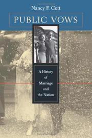 Cover of: Public Vows | Nancy F. Cott