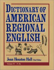 Cover of: Dictionary of American Regional English, Volume IV, P-Sk (Dictionary of American Regional English)