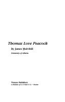 Cover of: Thomas Love Peacock