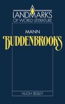 Cover of: Thomas Mann: Buddenbrooks