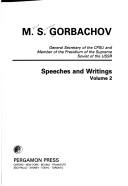 Cover of: Speeches and writings