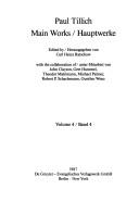 Cover of: Main works = by Paul Tillich