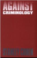 Cover of: Against criminology
