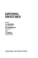 Cover of: Opening switches