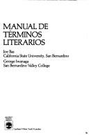 Cover of: Manual de términos literarios by Joe Bas