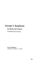 Cover of: George S. Kaufman by Rhoda-Gale Pollack