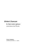 Cover of: Robert Duncan