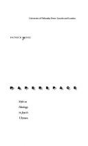 Cover of: Paperspace: style as ideology in Joyce's Ulysses