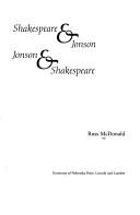 Cover of: Shakespeare and Jonson/Jonson and Shakespeare by Russ McDonald