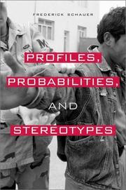 Cover of: Profiles, Probabilities, and Stereotypes