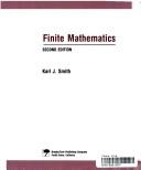 Cover of: Finite mathematics by Karl J. Smith