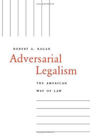 Cover of: Adversarial Legalism by Robert A. Kagan