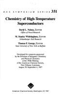 Cover of: Chemistry of high-temperature superconductors