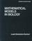 Cover of: Mathematical models in biology