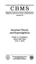 Invariant theory and superalgebras by Frank D. Grosshans