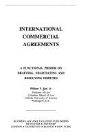 International commercial agreements by Fox, William F., William F. Fox, William F. Fox Jr.