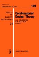 Combinatorial design theory by C. J. Colbourn