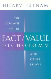 Cover of: The Collapse of the Fact/Value Dichotomy and Other Essays | Hilary Putnam