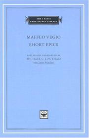 Cover of: Short epics by Maffeo Vegio