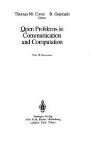 Cover of: Open problems in communication and computation | 
