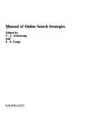 Cover of: Manual of online search strategies